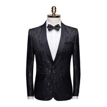 Load image into Gallery viewer, Fancy Paisley Blazer Men Luxury Print Shawl Collar Suit Jacket Men Wedding Dinner Party Stage Singer Costumes Terno Masculino