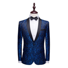 Load image into Gallery viewer, Fancy Paisley Blazer Men Luxury Print Shawl Collar Suit Jacket Men Wedding Dinner Party Stage Singer Costumes Terno Masculino