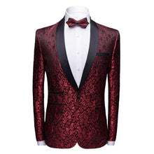Load image into Gallery viewer, Fancy Paisley Blazer Men Luxury Print Shawl Collar Suit Jacket Men Wedding Dinner Party Stage Singer Costumes Terno Masculino