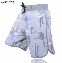 Load image into Gallery viewer, VANCHYCE  Summer Shorts Men Board Shorts Brand Swimwear Men Beach Shorts Men Bermuda Short Quick Dry Silver Men's Boardshorts