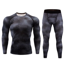 Load image into Gallery viewer, 2018 Top quality new thermal underwear men's Compression tight sets fleece sweat quick-drying thermal underwear men's clothing