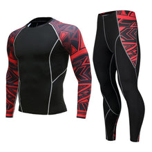 Load image into Gallery viewer, 2018 Top quality new thermal underwear men's Compression tight sets fleece sweat quick-drying thermal underwear men's clothing
