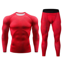 Load image into Gallery viewer, 2018 Top quality new thermal underwear men's Compression tight sets fleece sweat quick-drying thermal underwear men's clothing