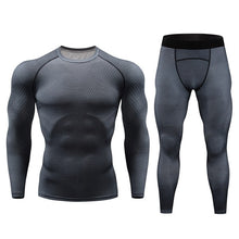 Load image into Gallery viewer, 2018 Top quality new thermal underwear men's Compression tight sets fleece sweat quick-drying thermal underwear men's clothing